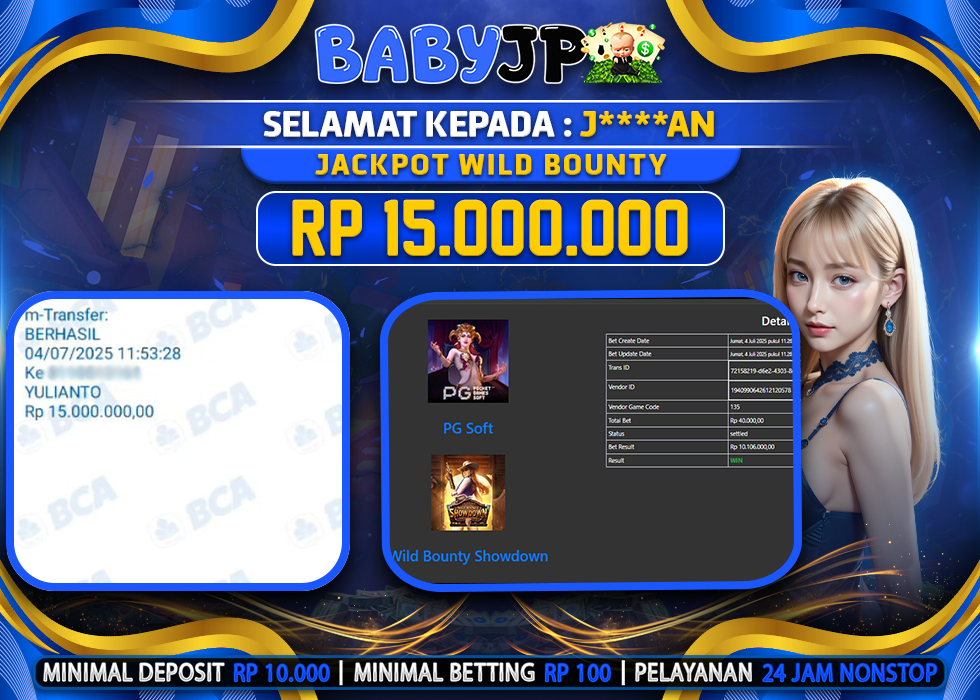 J****AN JACKPOT WILD BOUNTY,-LUNAS 